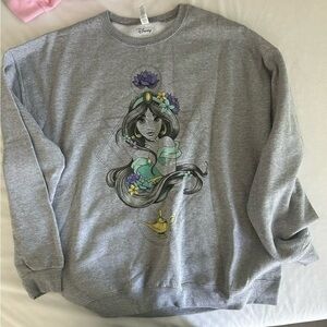 Disney Princess Jasmine Gray Sweatshirt